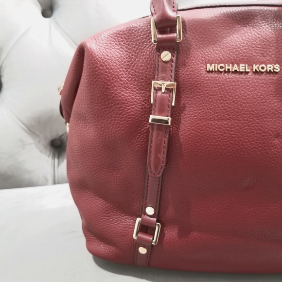 NWT Michael Kors Bedford Legacy Brandy MD Conv Satchel Leather - Picture 2 of 11